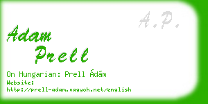 adam prell business card