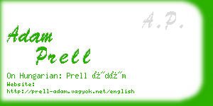 adam prell business card